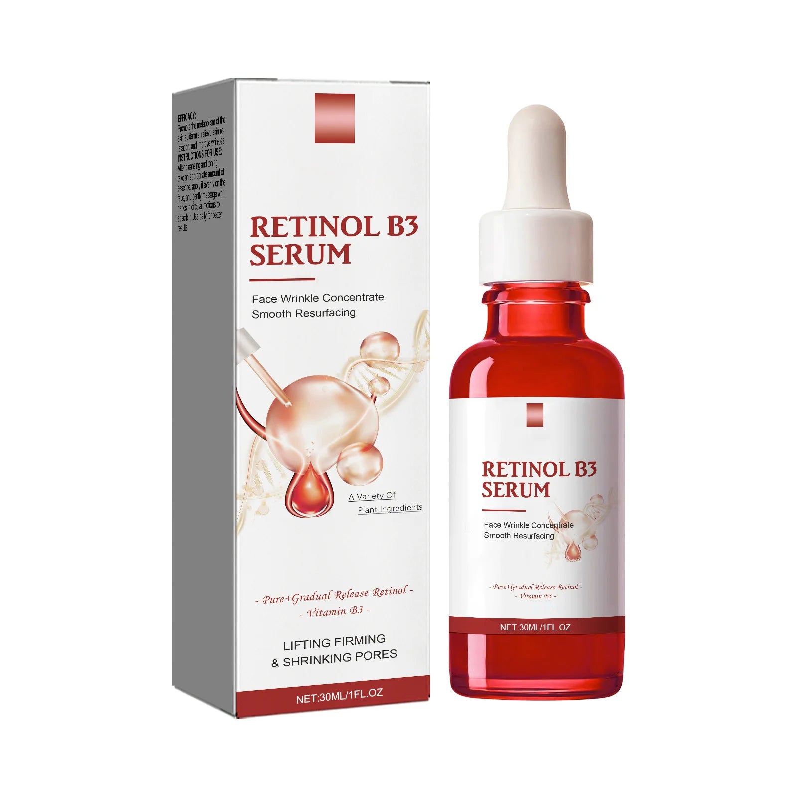 Essence Visage Rétinol B3 30ml – Anti-Rides, Raffermissant & Hydratant – CLEVI Paris