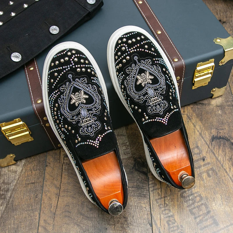 Mocassins Rivets Dandelion Homme Luxe – CLEVI Paris