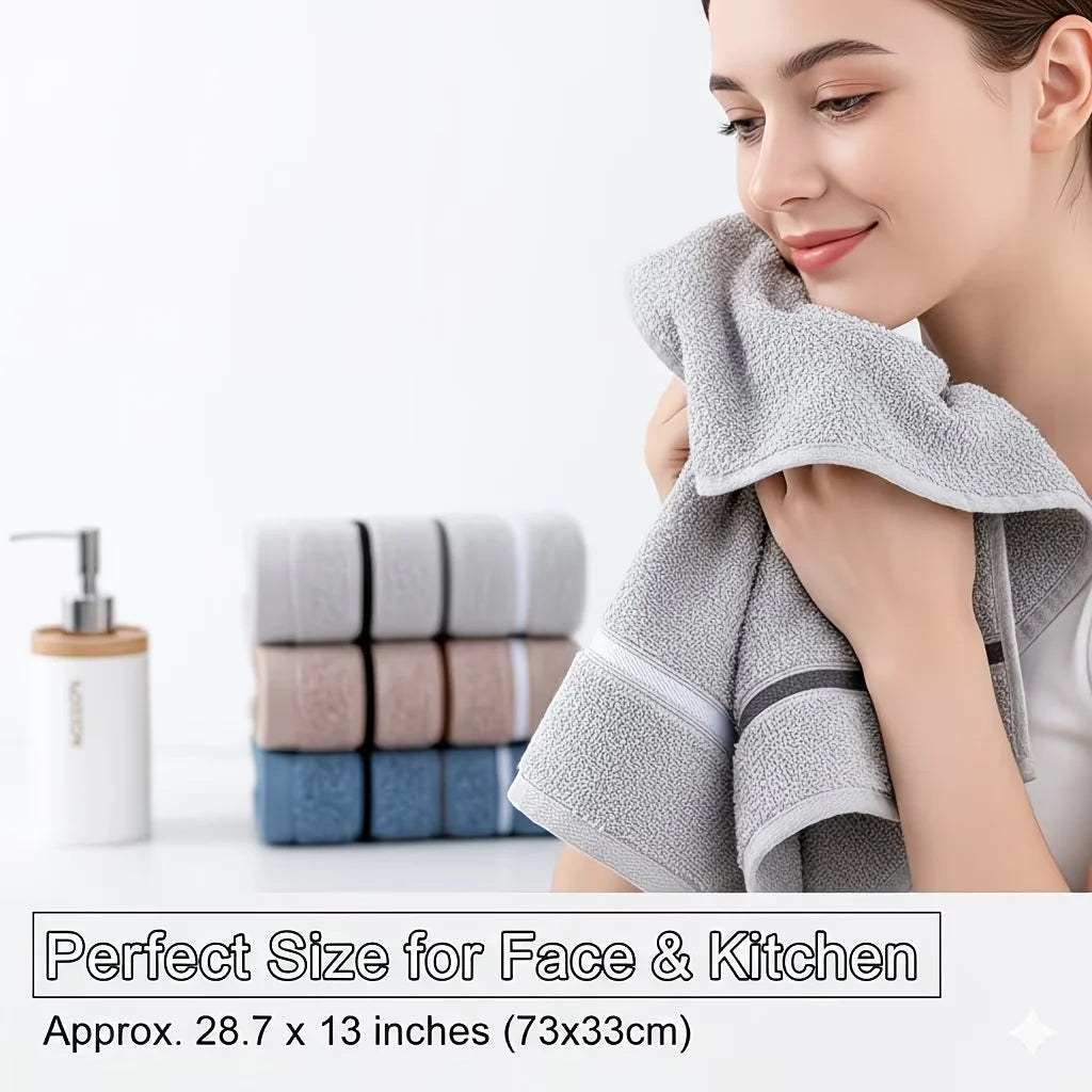 Serviette en coton doux, coloris aléatoire – CLEVI Paris