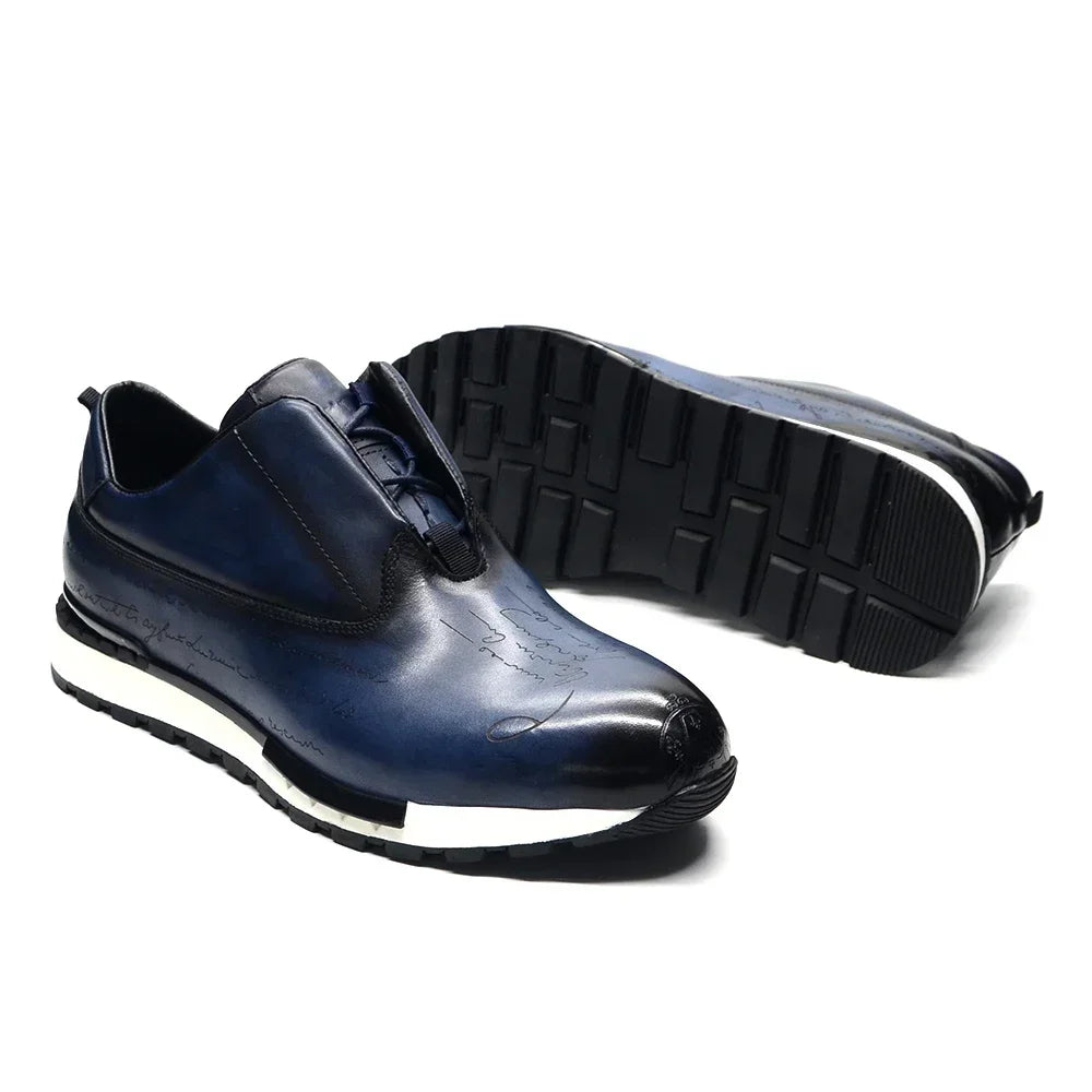 Sneakers Homme Cuir Véritable Style Européen – CLEVI Paris