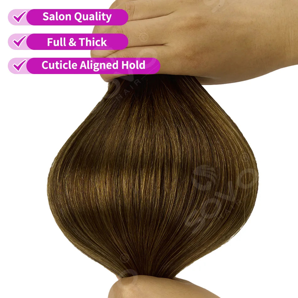 Extensions Clips Remy 7Pcs 120g Droites Femme – CLEVI Paris