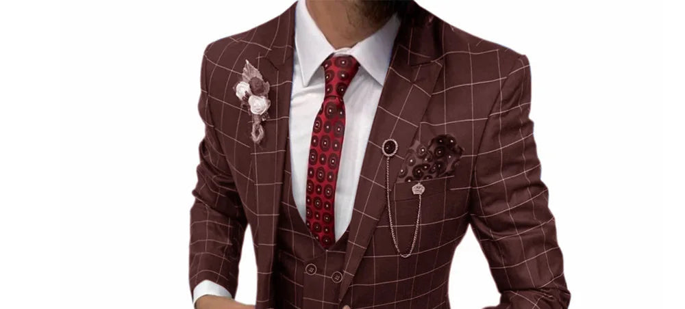 Costume homme 3 pièces, coupe droite – CLEVI Paris