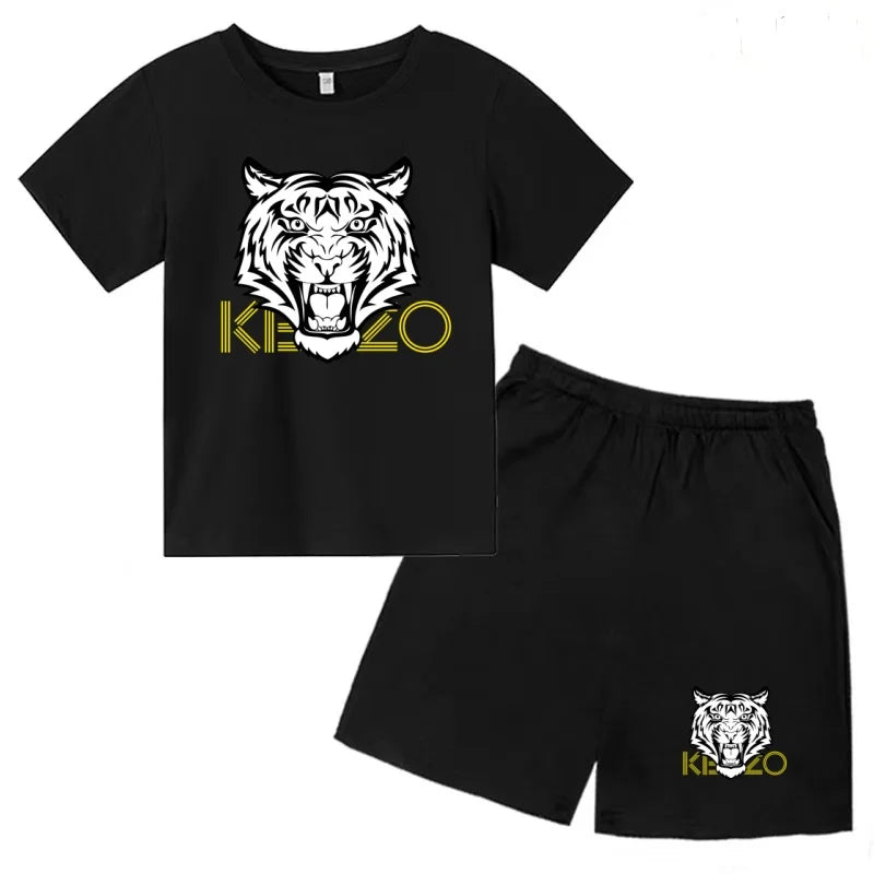 Ensemble enfant T-shirt imprimé et short – CLEVI Paris
