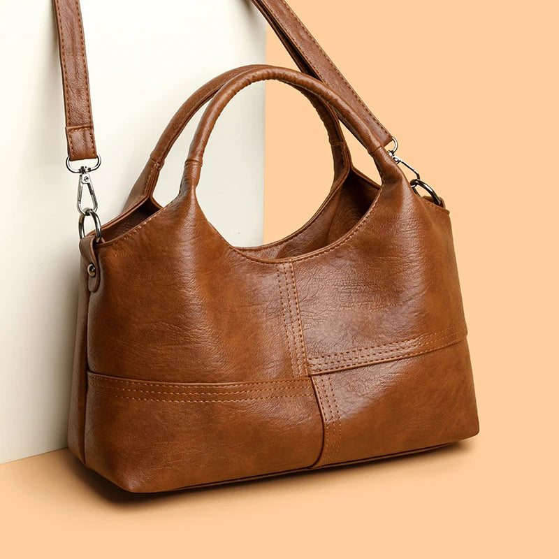 Sac à Main PU Souple Femme Bandoulière Casual Chic 6 Coloris – CLEVI Paris