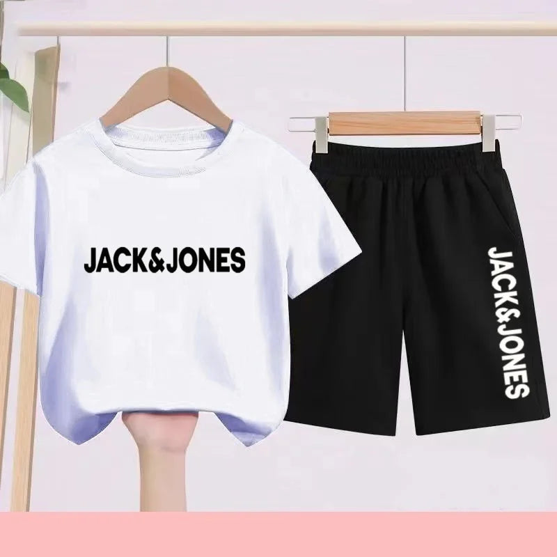 Ensemble enfant imprimé T-shirt et short – CLEVI Paris