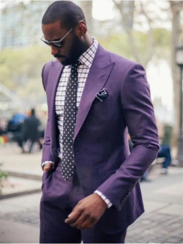Costume Homme Velours 2 Pièces – CLEVI Paris