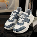 Sneakers basses homme bleues à lacets – CLEVI Paris