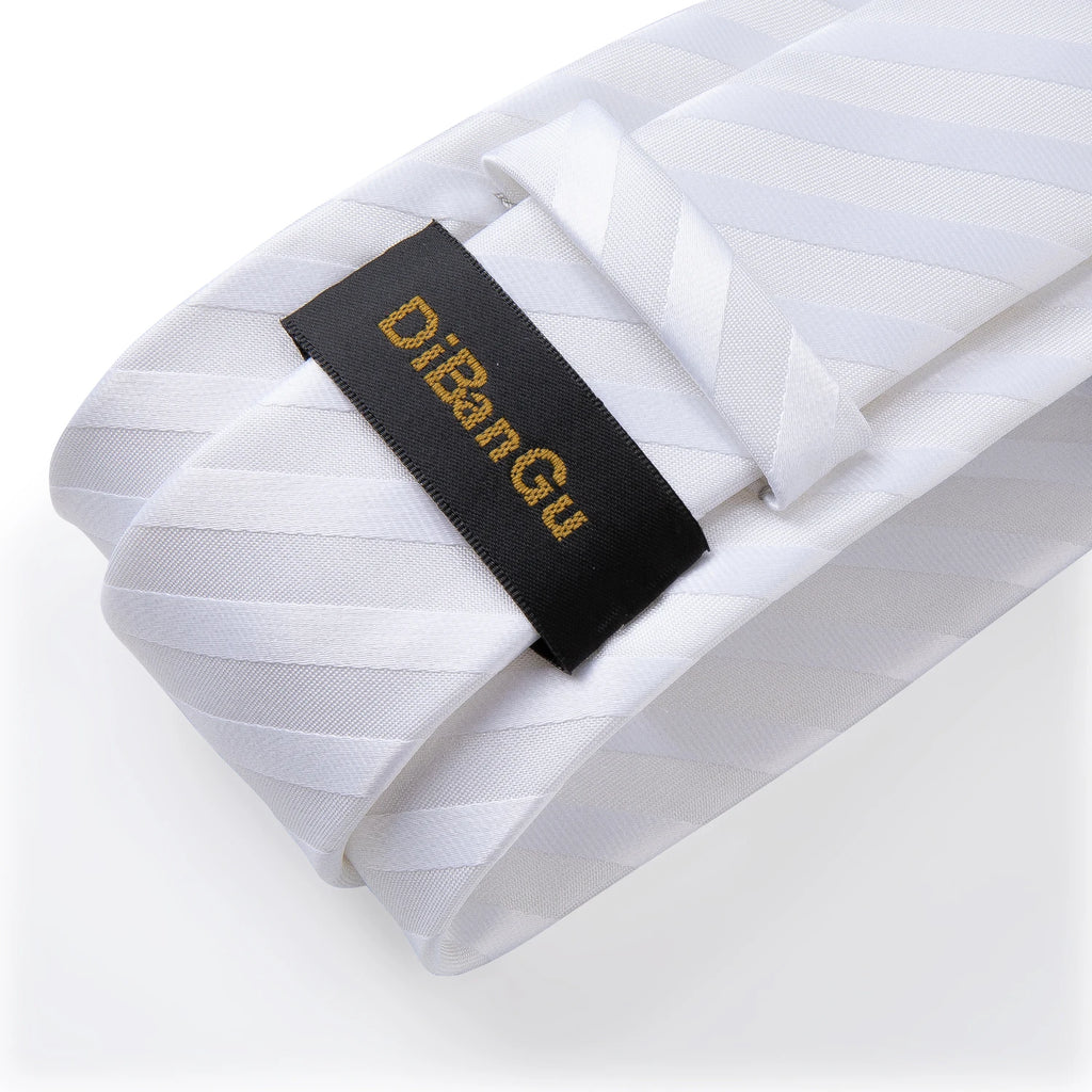 Coffret cravate homme rayée, pochette et épingle – CLEVI Paris