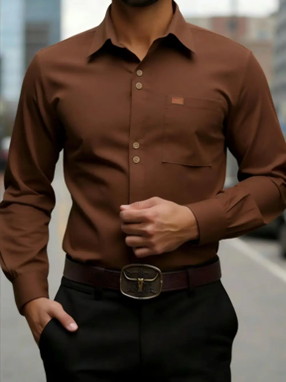 Chemise homme formelle en soie – CLEVI Paris