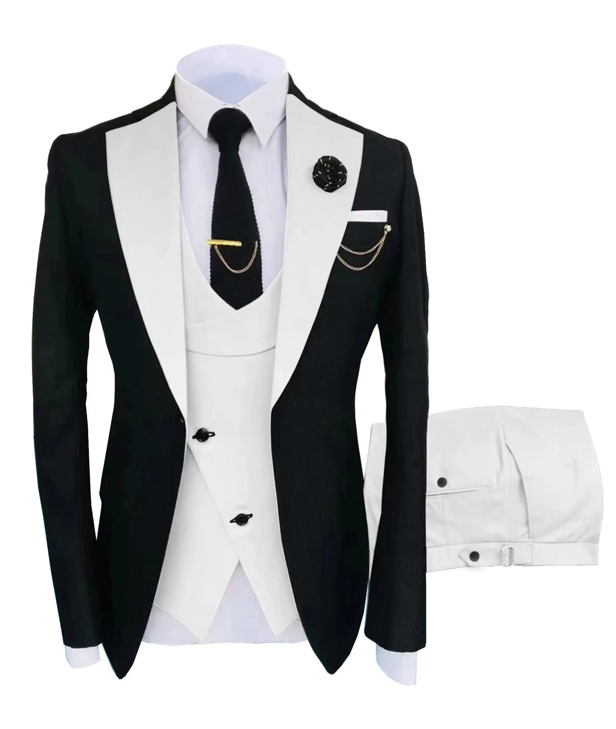 Costume homme mariage 3 pièces, veste et gilet – CLEVI Paris