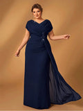 Robe de soirée en mousseline perlée – CLEVI Paris