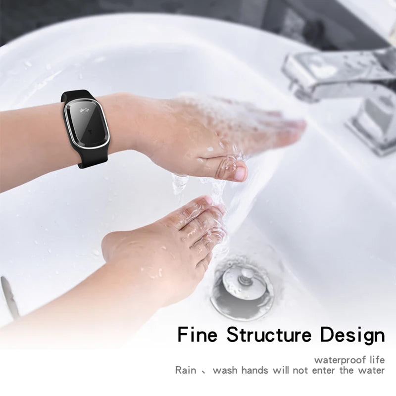 Bracelet Anti-Moustiques USB Rechargeable – Silicone, Réglable, Enfant & Adulte