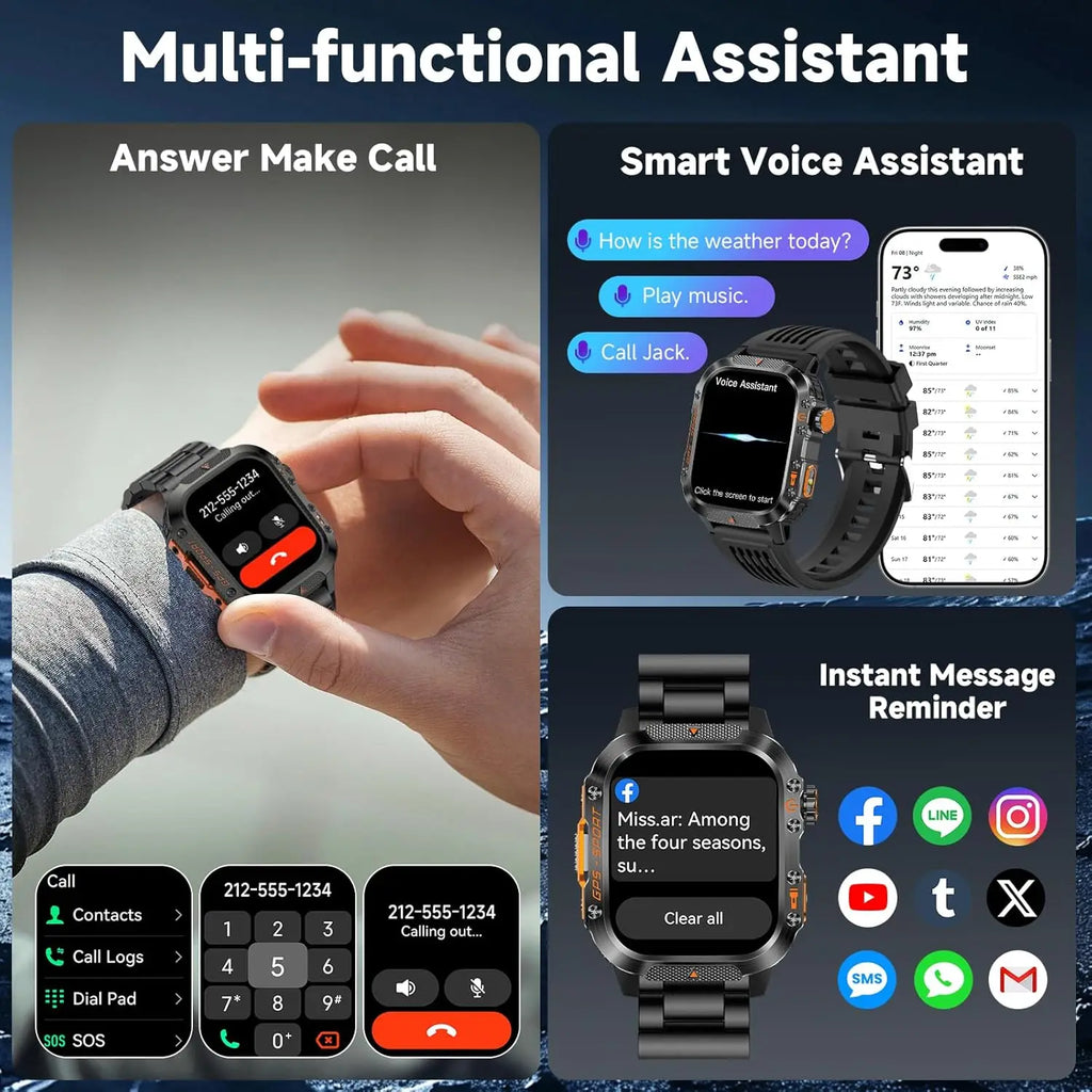 Montre GPS GUHUAVMI HT36 AMOLED 2,01″ – CLEVI Paris