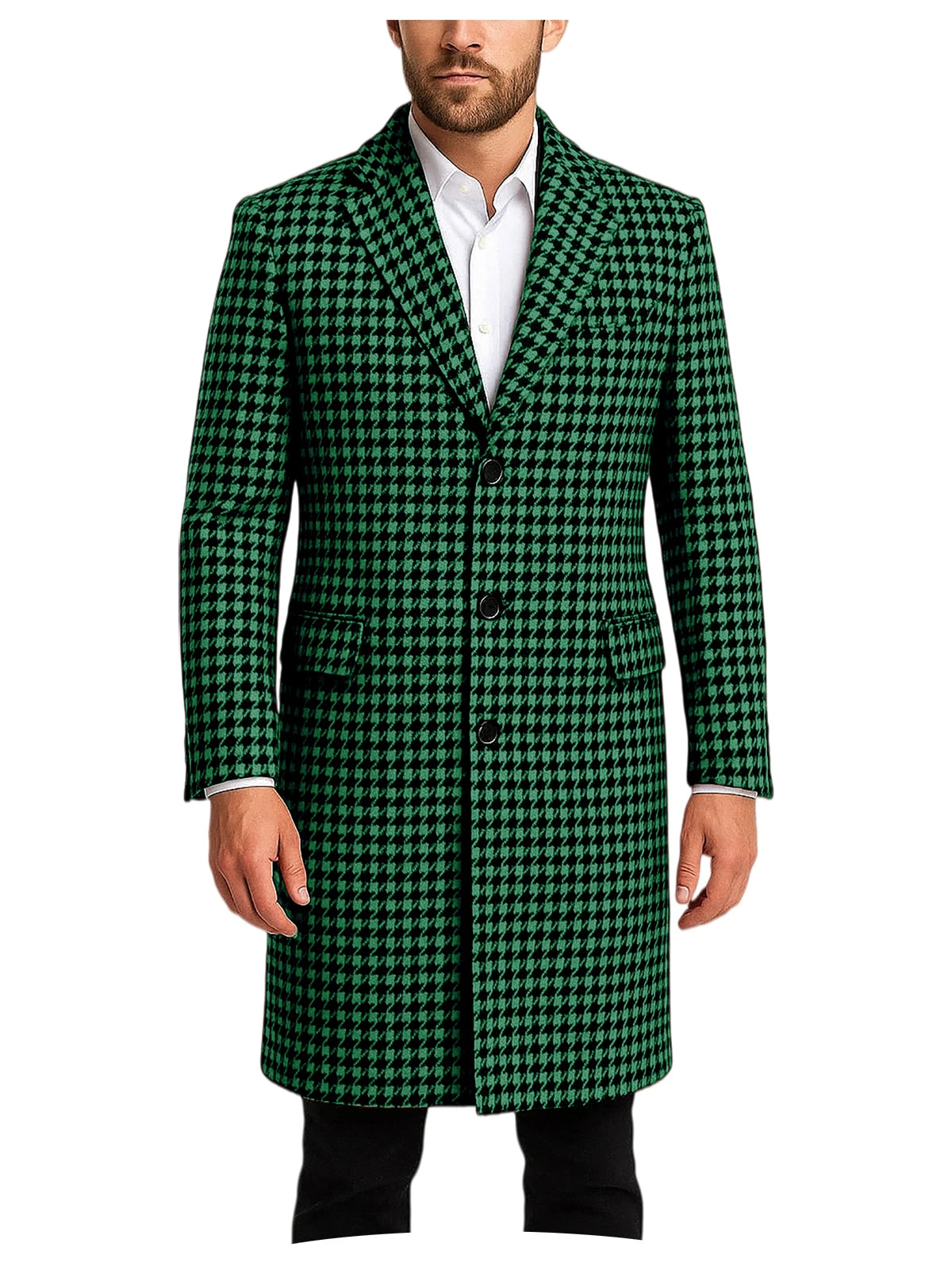 Manteau pied-de-poule homme – CLEVI Paris