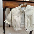 Veste enfant en similicuir zippée – CLEVI Paris