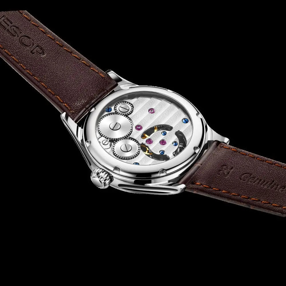 Montre Homme Tourbillon Phase de Lune AESOP 7027 – Squelette Verre Saphir Étanche 50m Garantie 3 Ans – CLEVI Paris