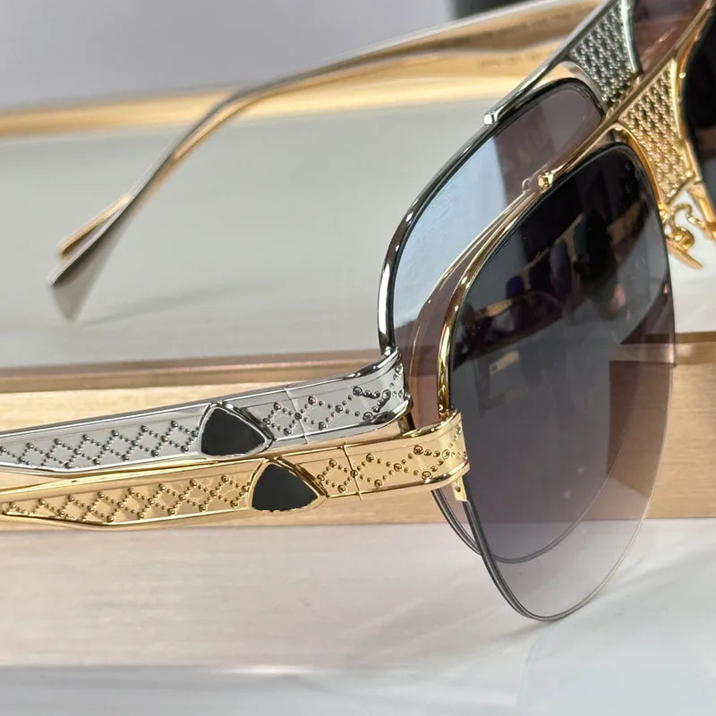 Lunettes style pilote homme en alliage – CLEVI Paris