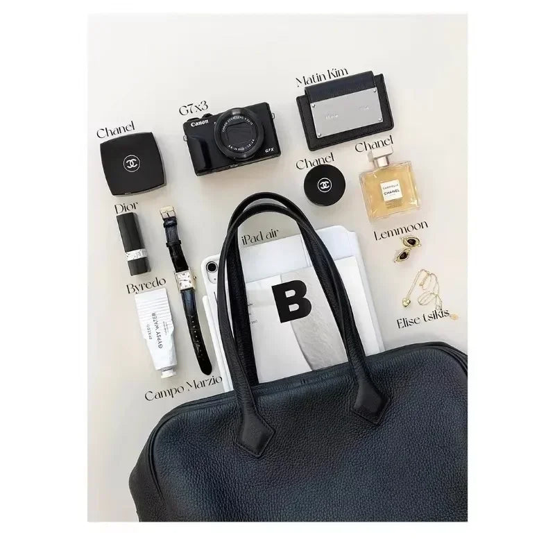 Sac Boston femme souple 35 cm – CLEVI Paris