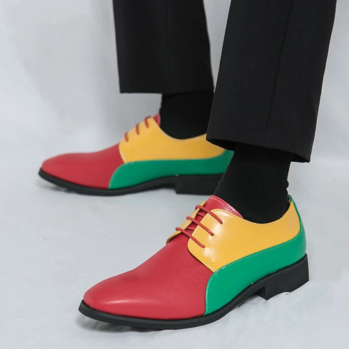 Chaussures Casual Homme Cuir Lacets Multicolore – CLEVI Paris