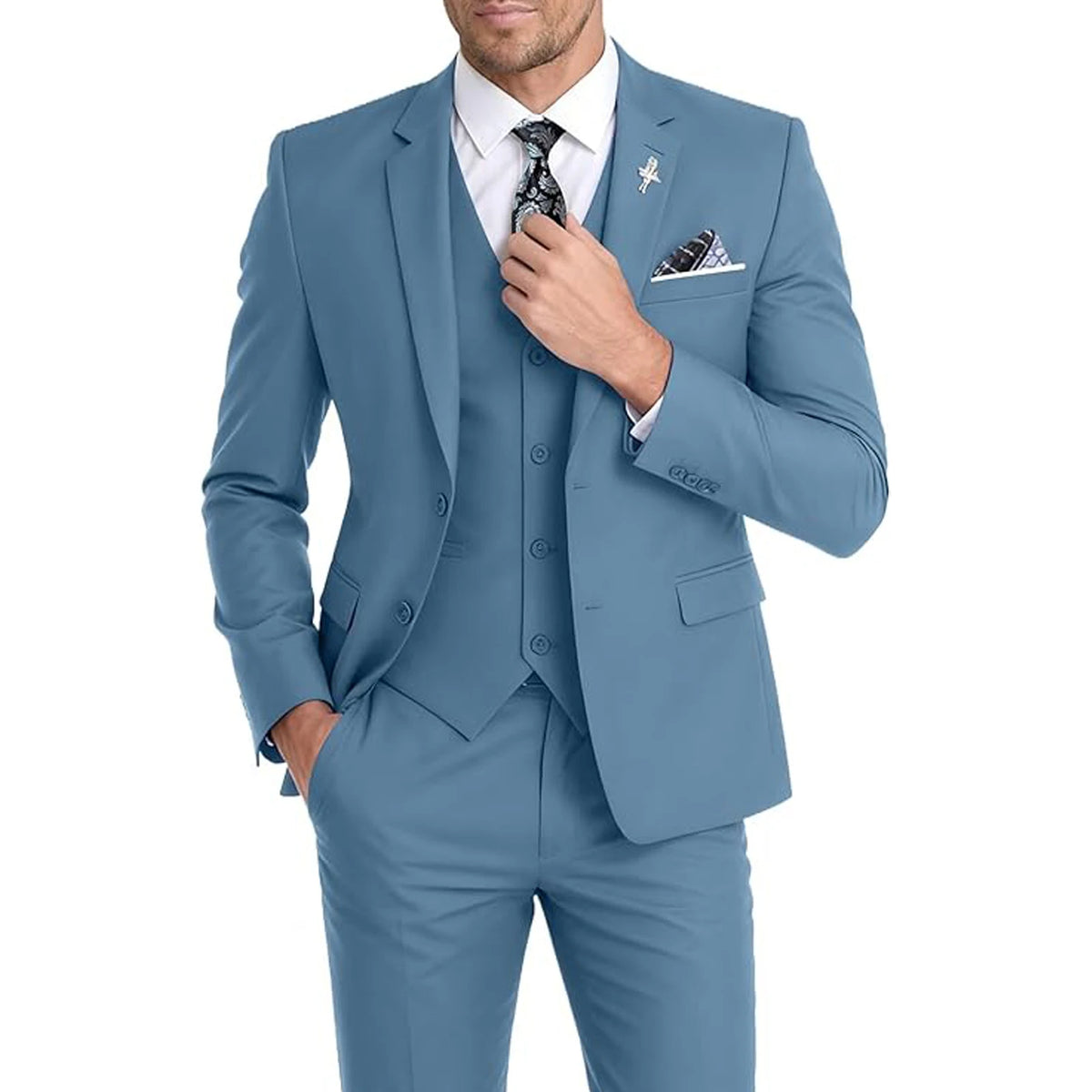 Costume 3 pièces homme slim – CLEVI Paris