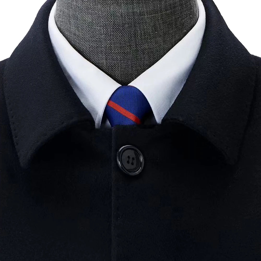 Manteau long homme en laine et cachemire – CLEVI Paris