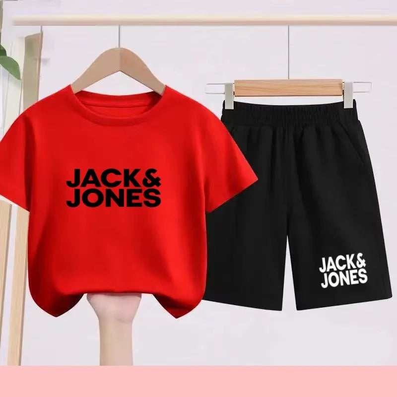 Ensemble enfant imprimé T-shirt et short – CLEVI Paris