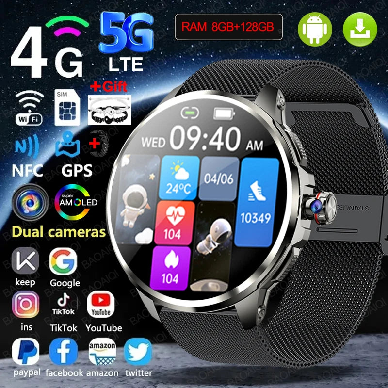 Montre connectée AMOLED 1,95 pouce GPS – CLEVI Paris