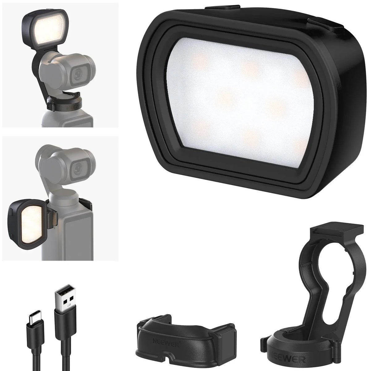 Lampe NEEWER M21 pour DJI Osmo Pocket 3 – CLEVI Paris