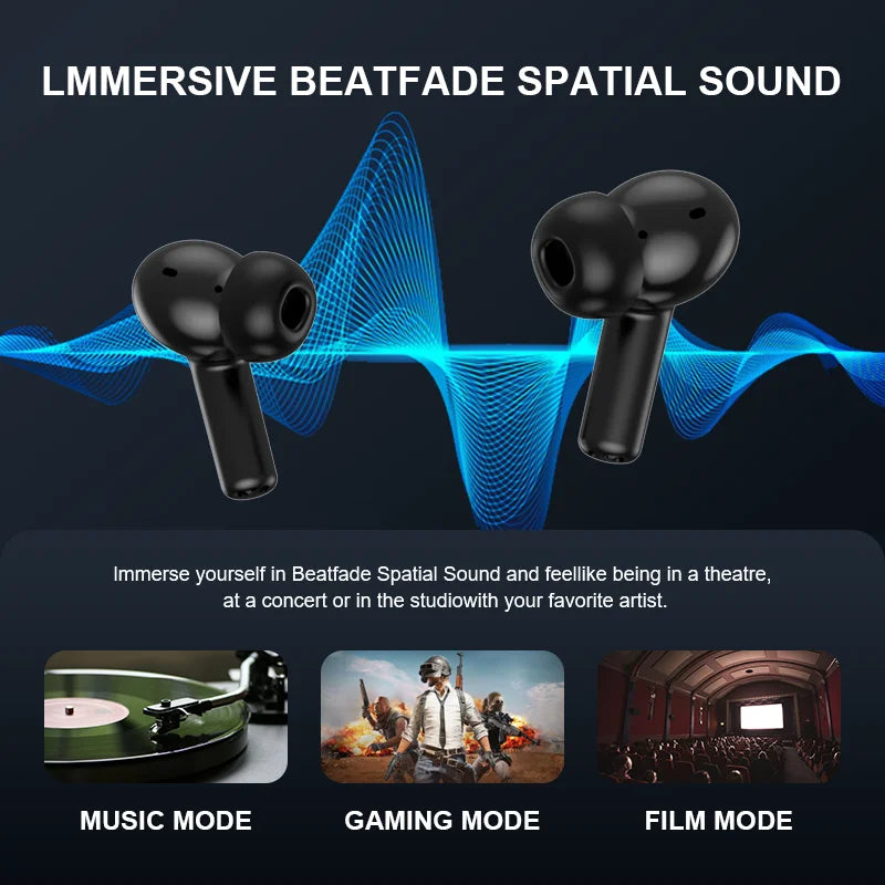 Beatfade S20 Pro Écouteurs TWS ANC Écran Tactile Bluetooth 5.3 58h HiFi – CLEVI Paris