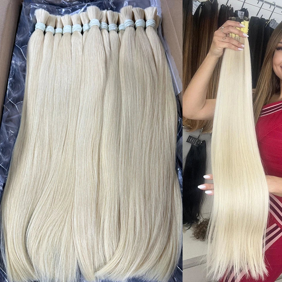 Mèches Vrac Cheveux Humains 100% Naturels – Blonde 613 & Ombré Virgin Hair – CLEVI Paris