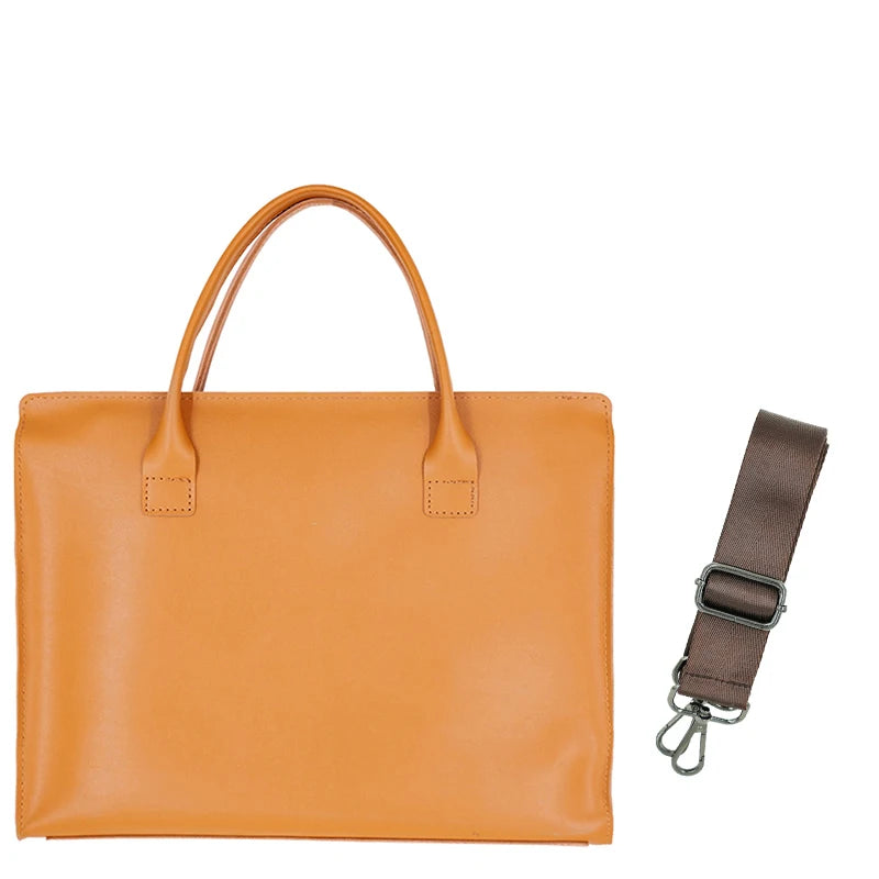 Sacoche Laptop Femme Cuir PU 13"/14"/15,6" MacBook & PC – CLEVI Paris