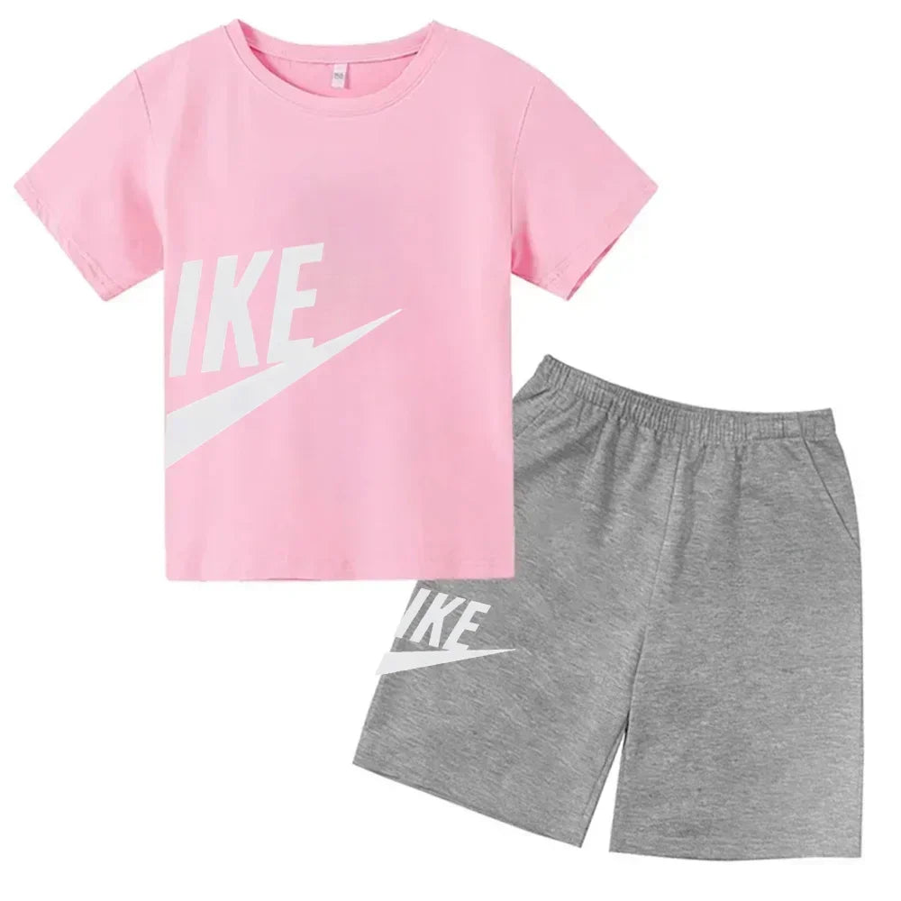Ensemble enfant T-shirt et short en coton – CLEVI Paris