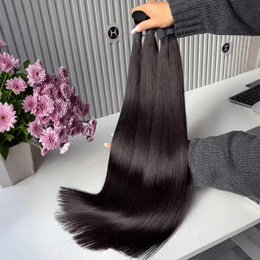 Tissage Straight Hair Virgin Hair Brésilien Noir Naturel – CLEVI Paris