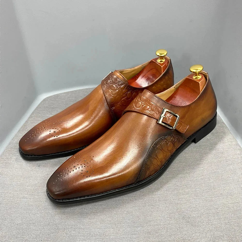 Chaussures habillées en cuir à bout pointu – CLEVI Paris