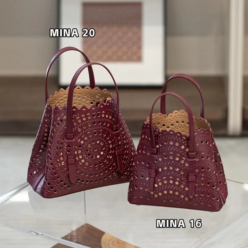 Sac seau femme ajouré, trois formats – CLEVI Paris