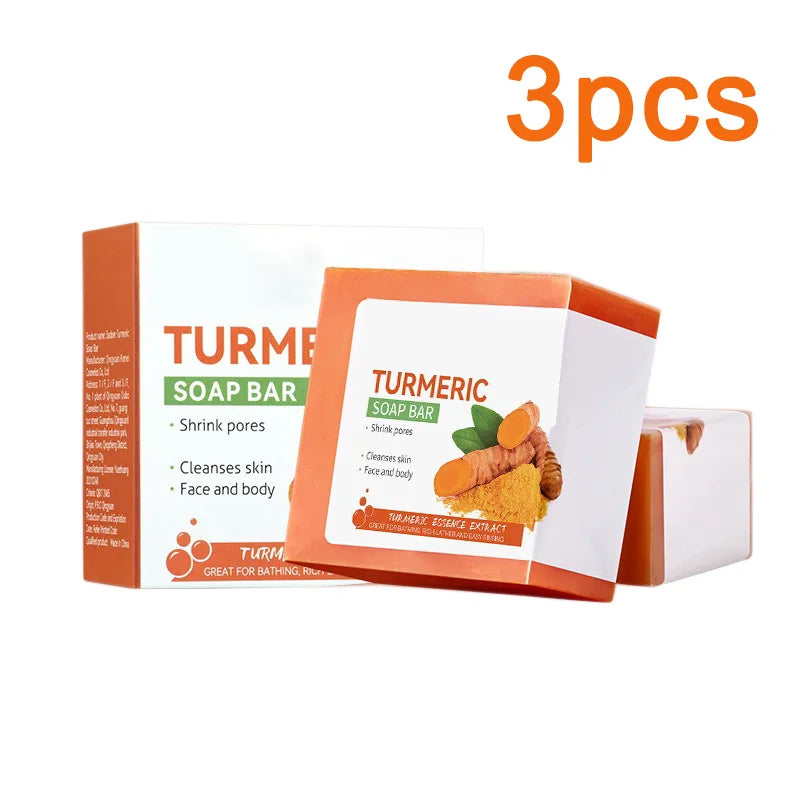 Savon Artisanal Curcuma eelhoe – Éclaircissant, Exfoliant & Nettoyant Corps & Visage – CLEVI Paris