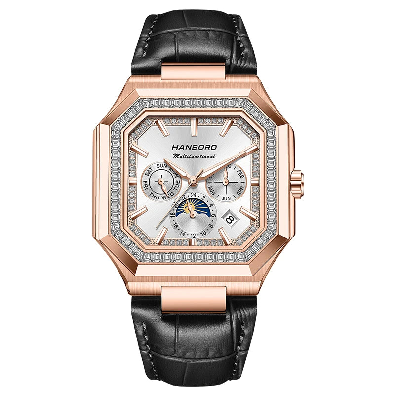 Montre automatique carrée HANBORO – CLEVI Paris