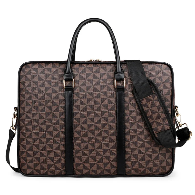 Serviette Unisexe PU Imperméable Business Laptop 14" 40x7x30cm – CLEVI Paris