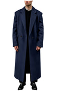 Manteau homme très long en laine mélangée – CLEVI Paris
