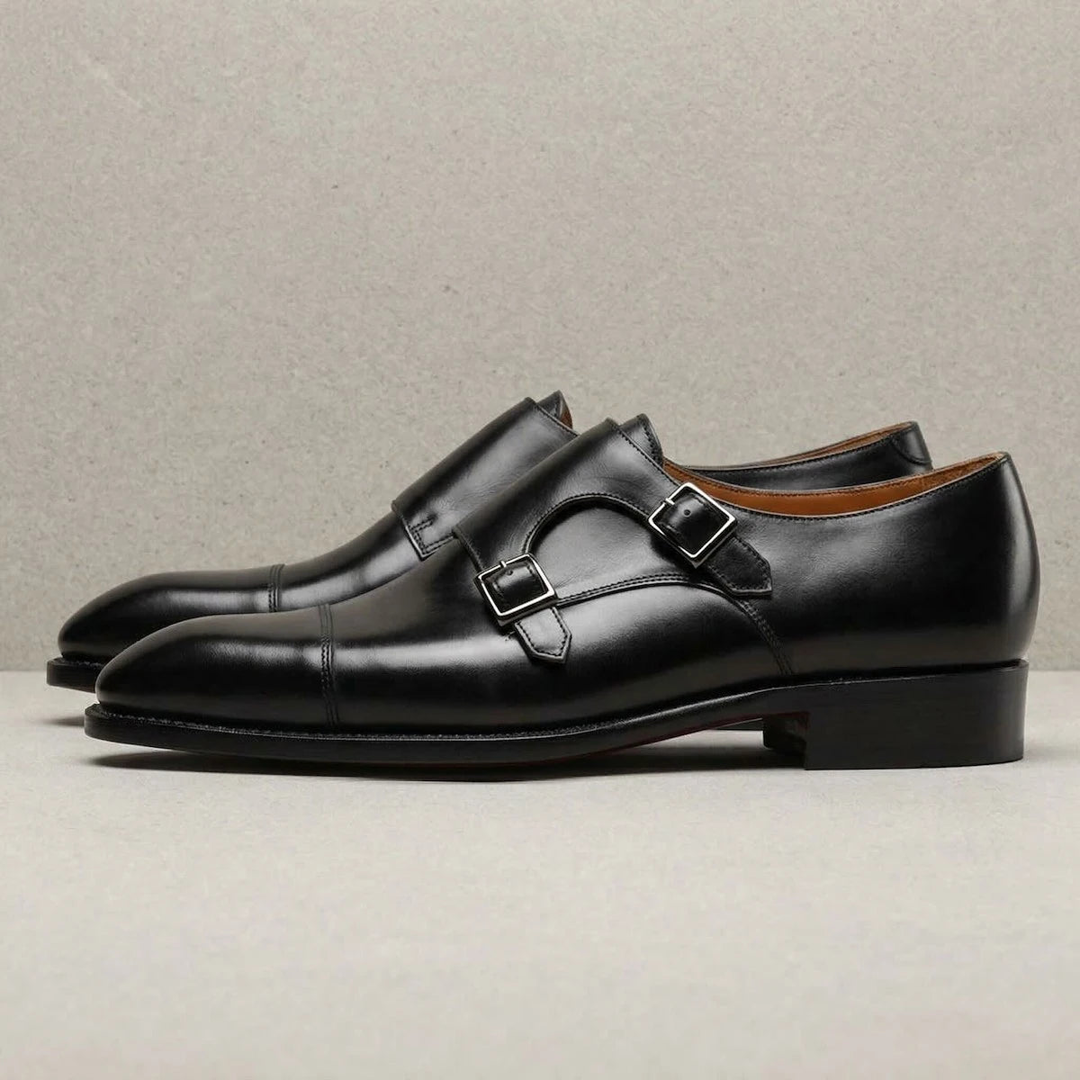 Oxfords Cuir Monk Strap Homme – CLEVI Paris