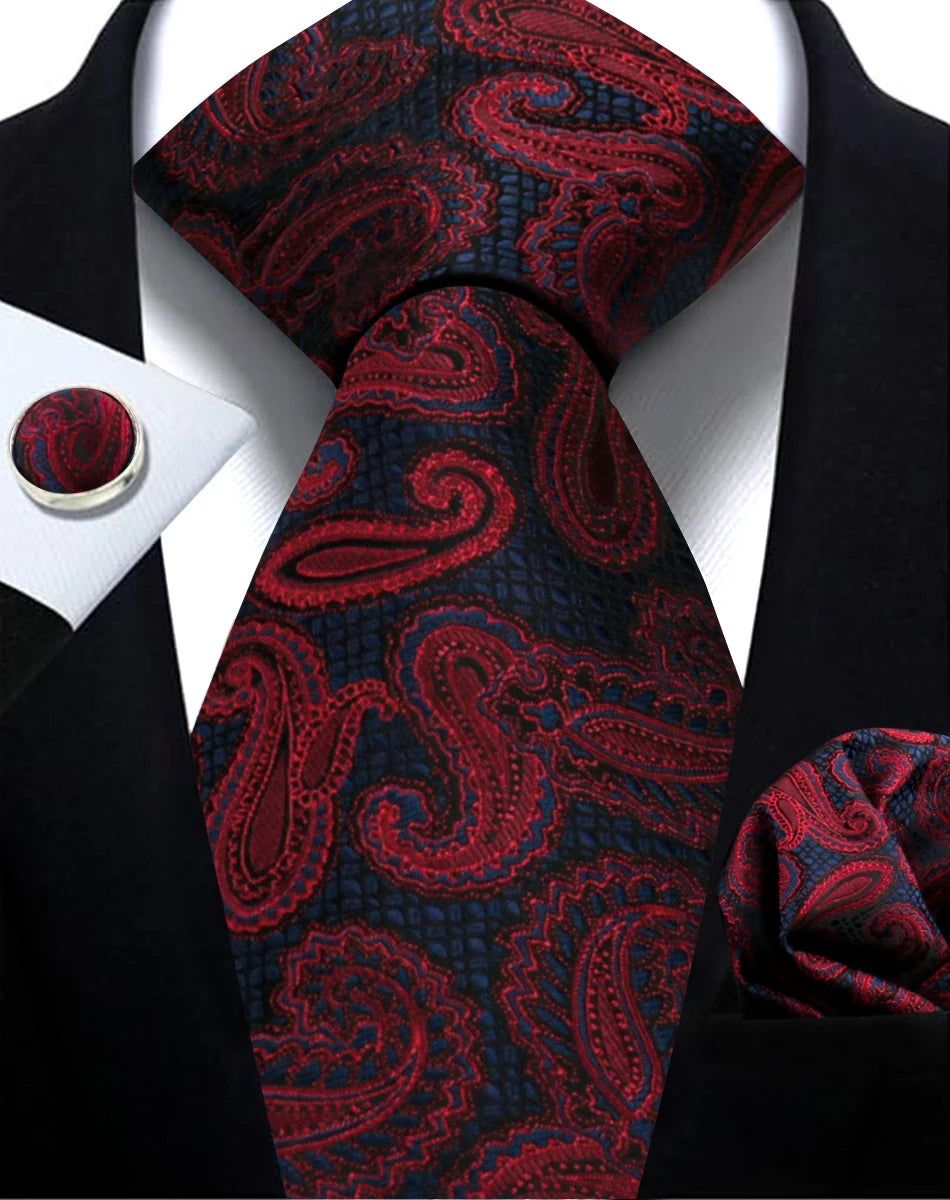 Cravate Paisley Homme et Pochette – CLEVI Paris
