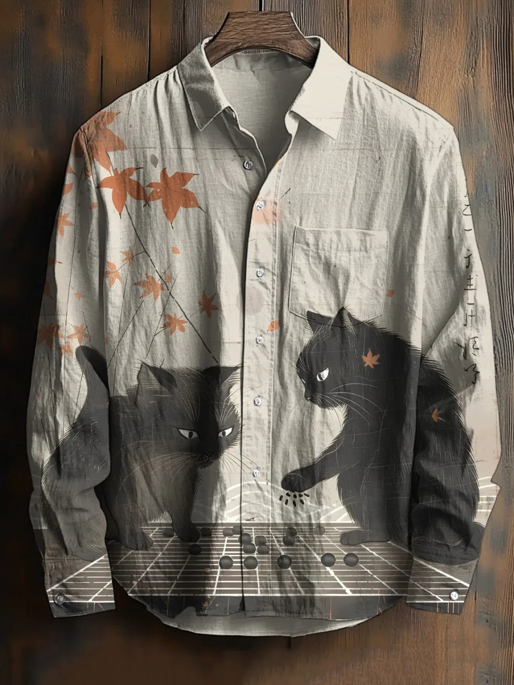Chemise homme en lin imprimée – CLEVI Paris