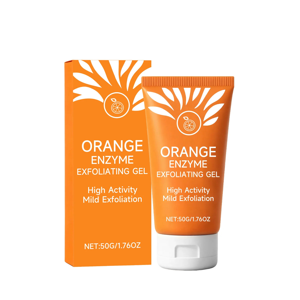 Gel Exfoliant Enzyme d'Orange 50g – Exfoliation Douce Visage & Corps, Nettoie les Pores – CLEVI Paris