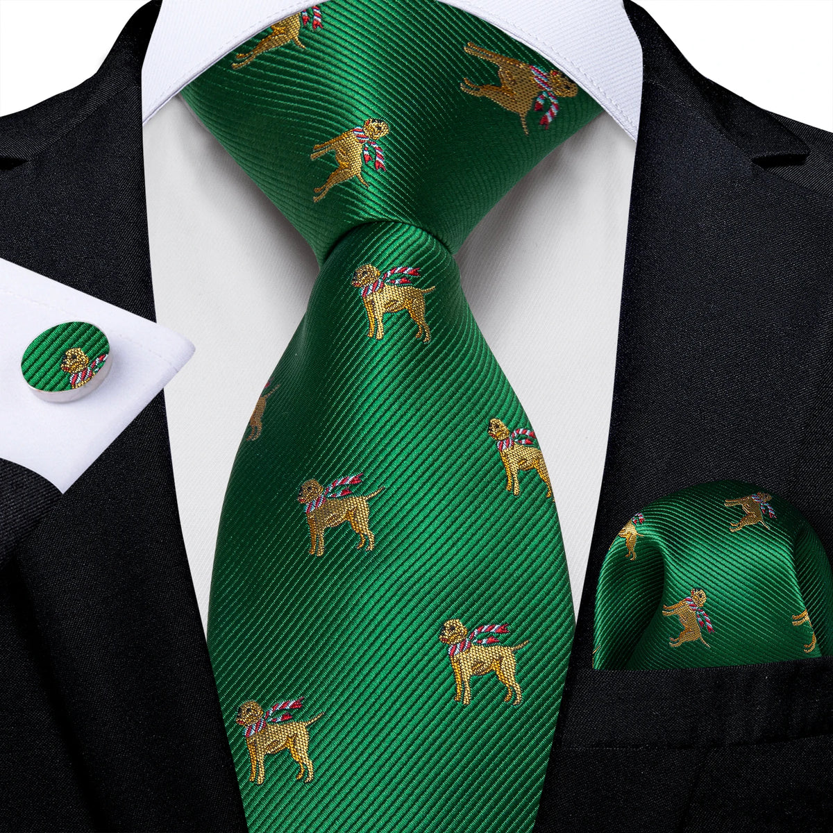 Coffret cravate homme paisley, pochette et boutons – CLEVI Paris