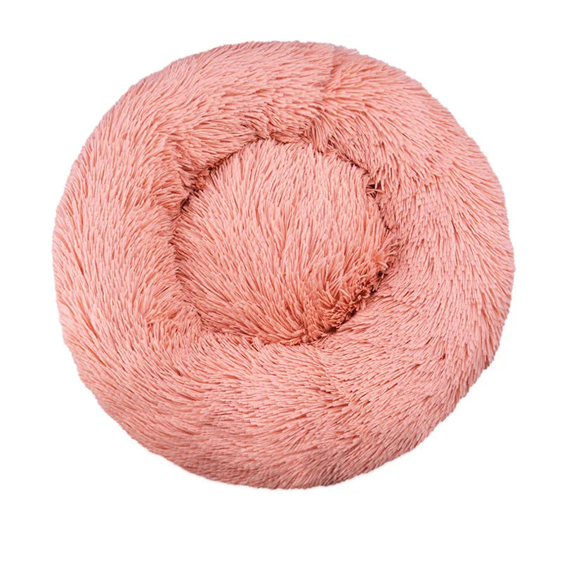 Lit rond en peluche chien et chat 40 à 90 cm – CLEVI Paris