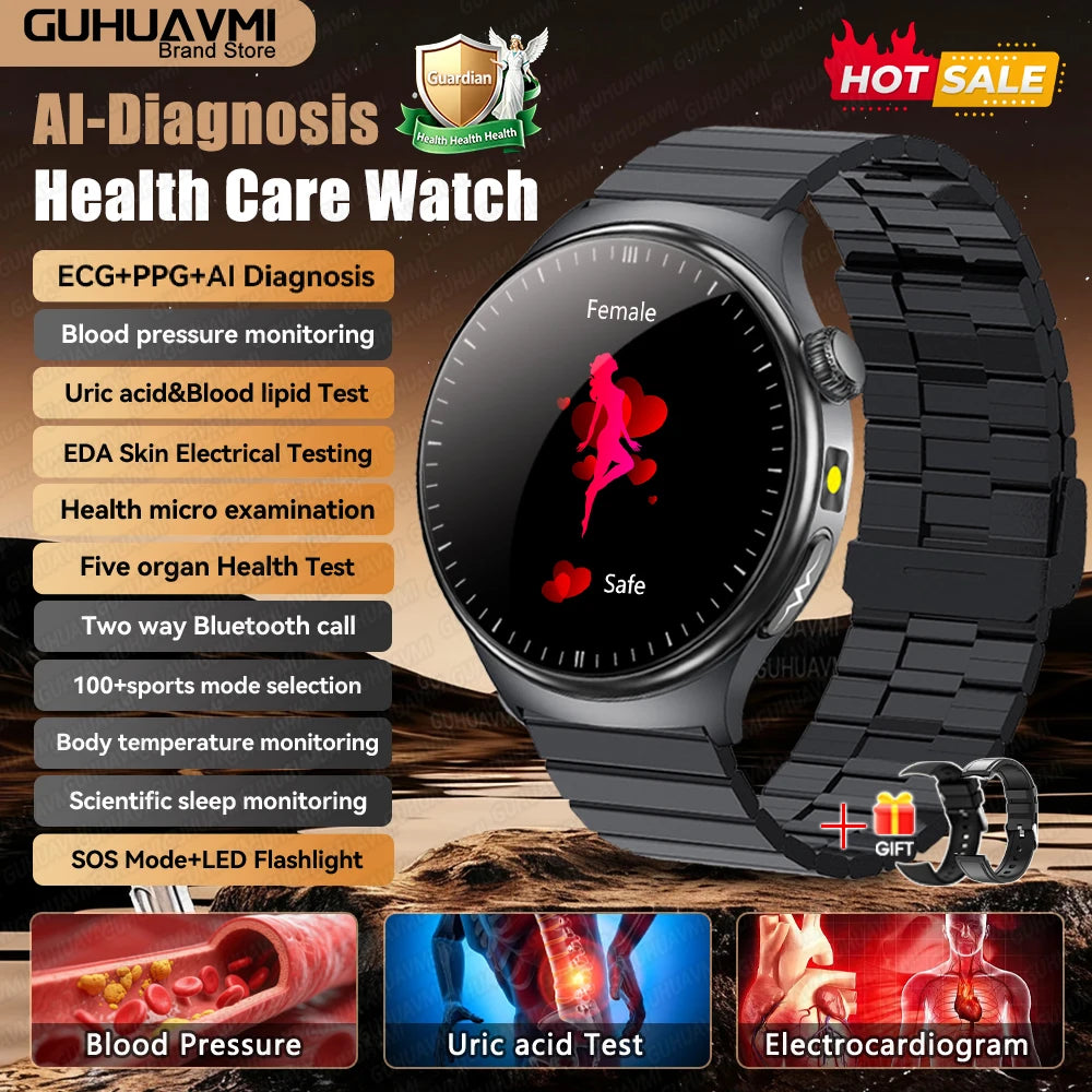 Montre GUHUAVMI ET475 AMOLED Bluetooth – CLEVI Paris