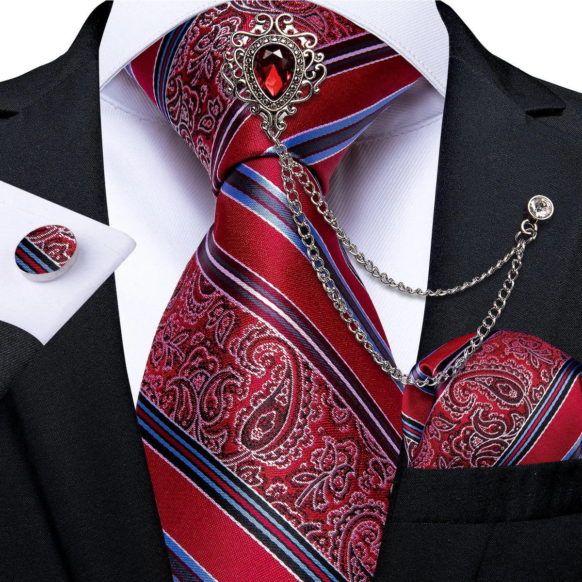 Coffret cravate homme, pochette et accessoires – CLEVI Paris