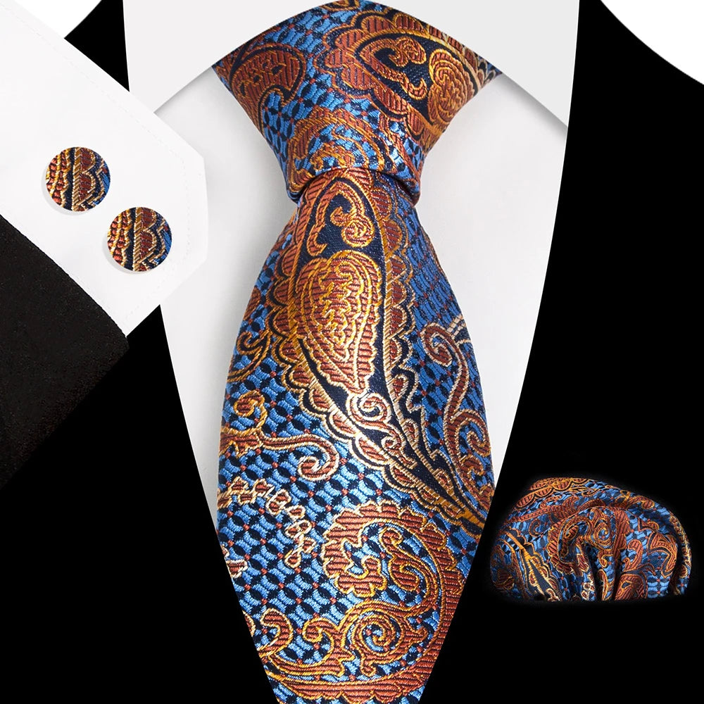 Ensemble Cravate Soie Paisley Homme – CLEVI