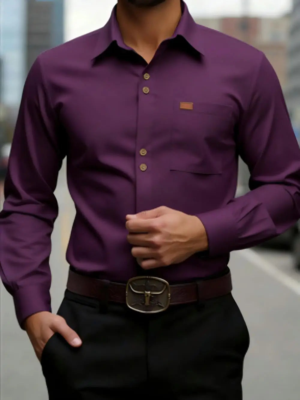 Chemise homme formelle en soie – CLEVI Paris