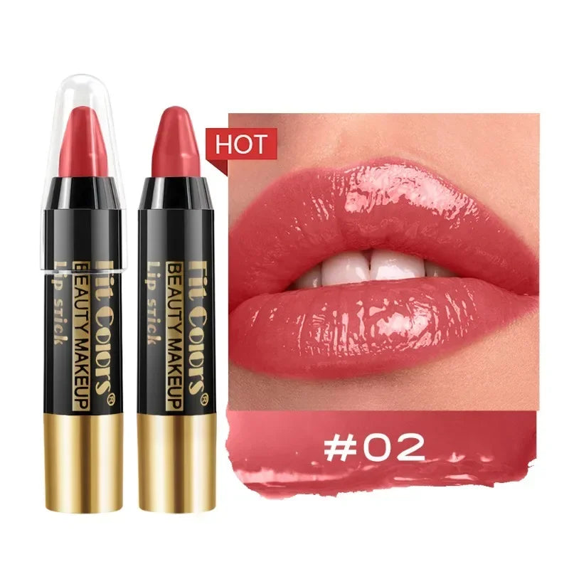 Rouge à Lèvres Crayon Velours Waterproof – Hydratant, Longue Tenue, 6 Teintes – CLEVI Paris